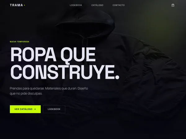 Demo de tienda de ropa: TRAMA